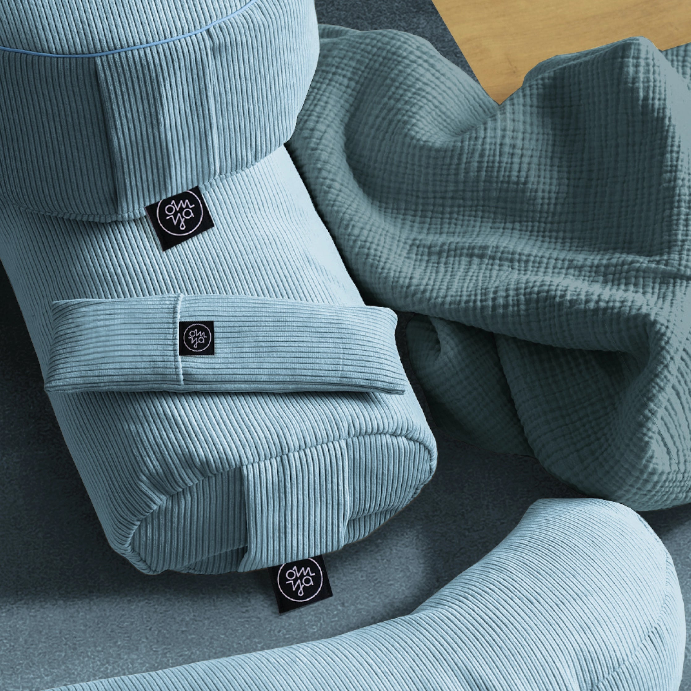 Couverture Shavasana - Aqua Musselin