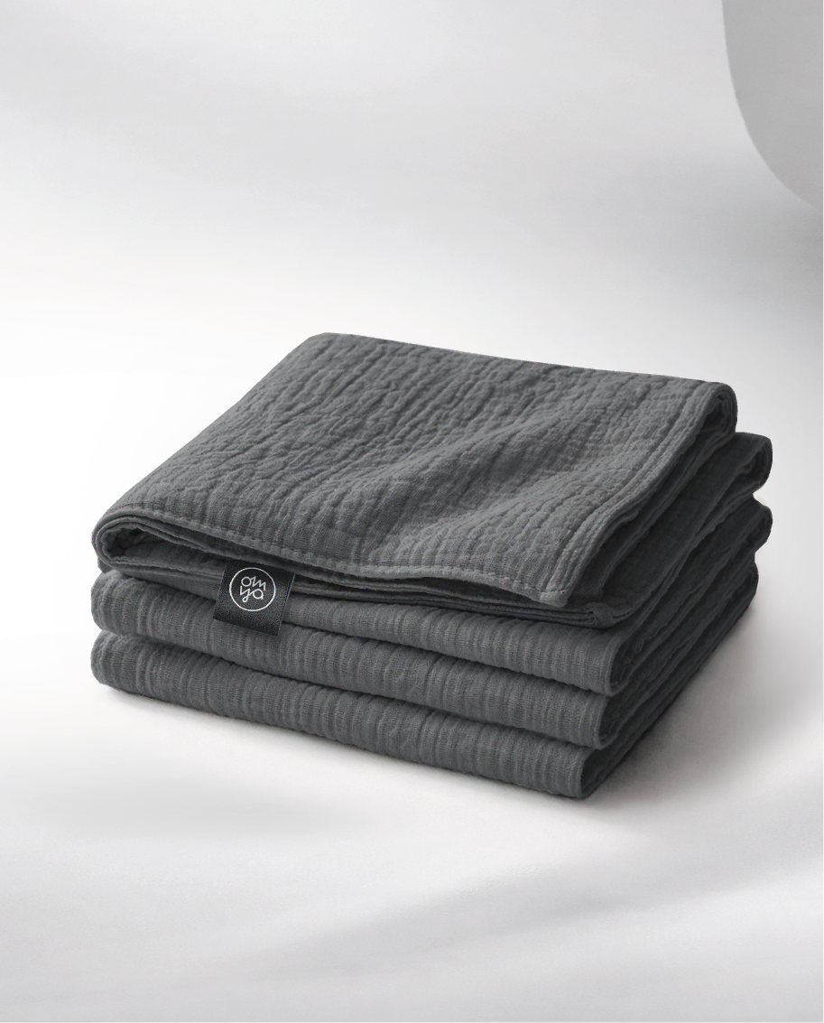 Couverture en mousseline - Granit