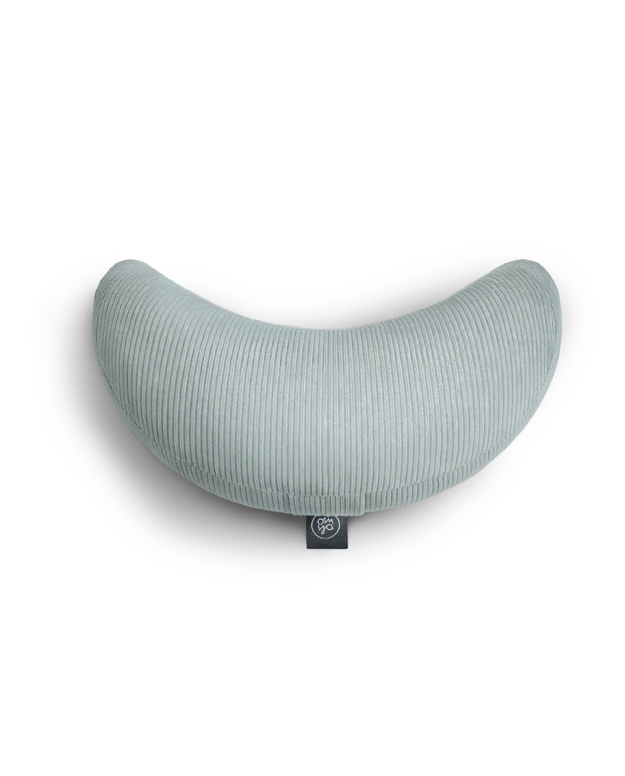 Coussin Demi Lune Design Yoga - Aqua Cord