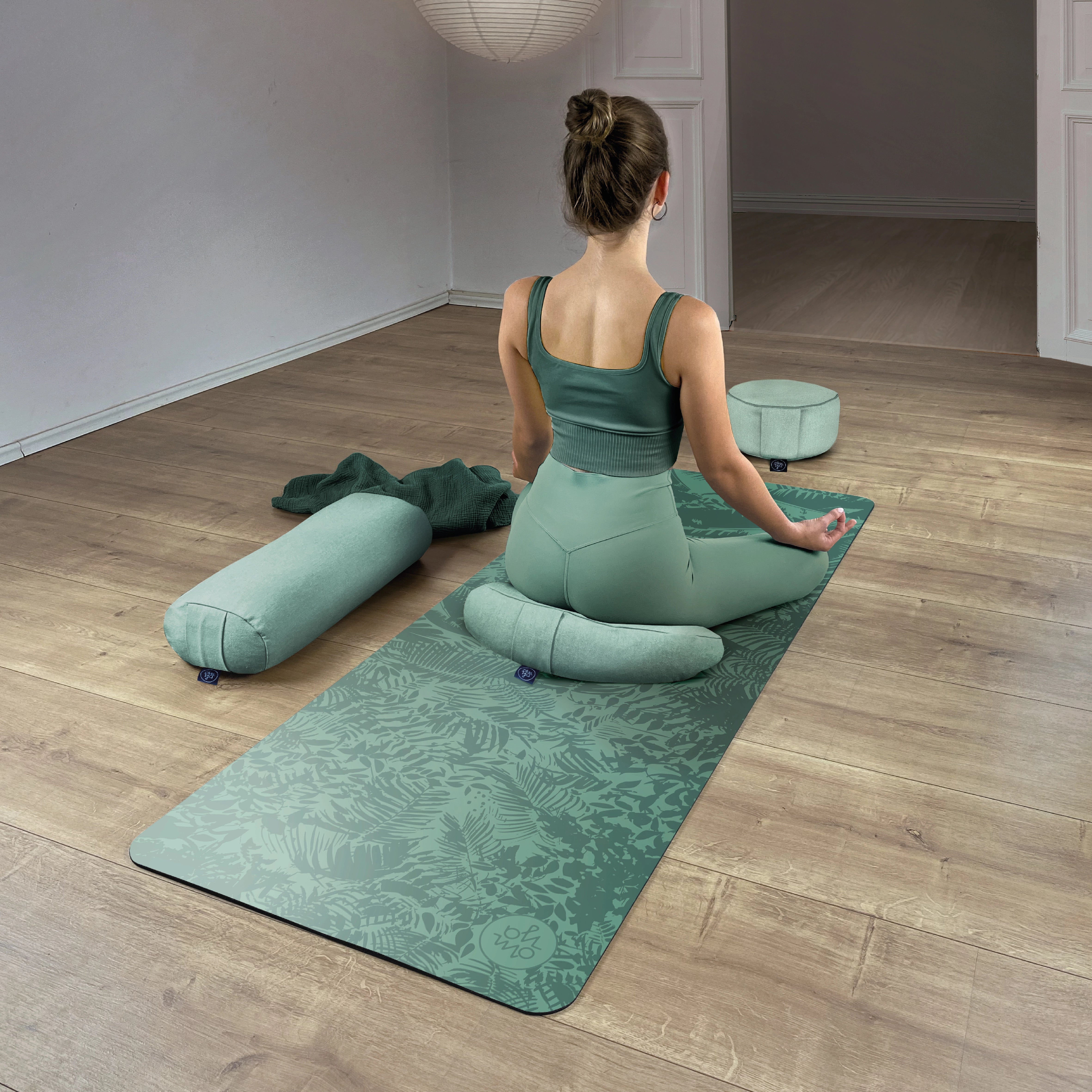 Tapis de yoga Advanced Grip - Green Botanic