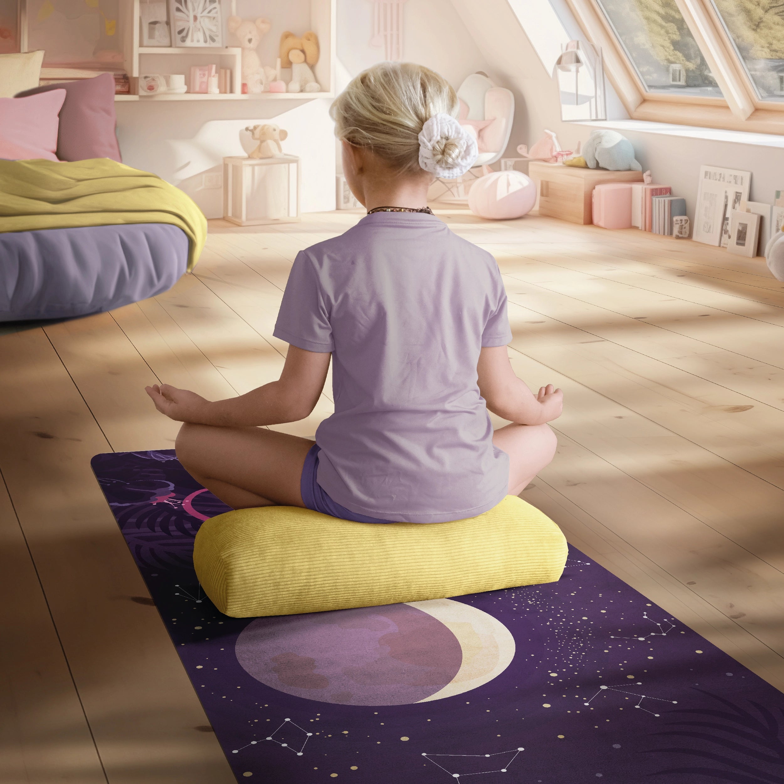 Tapis de yoga enfant - Peaceful Moon