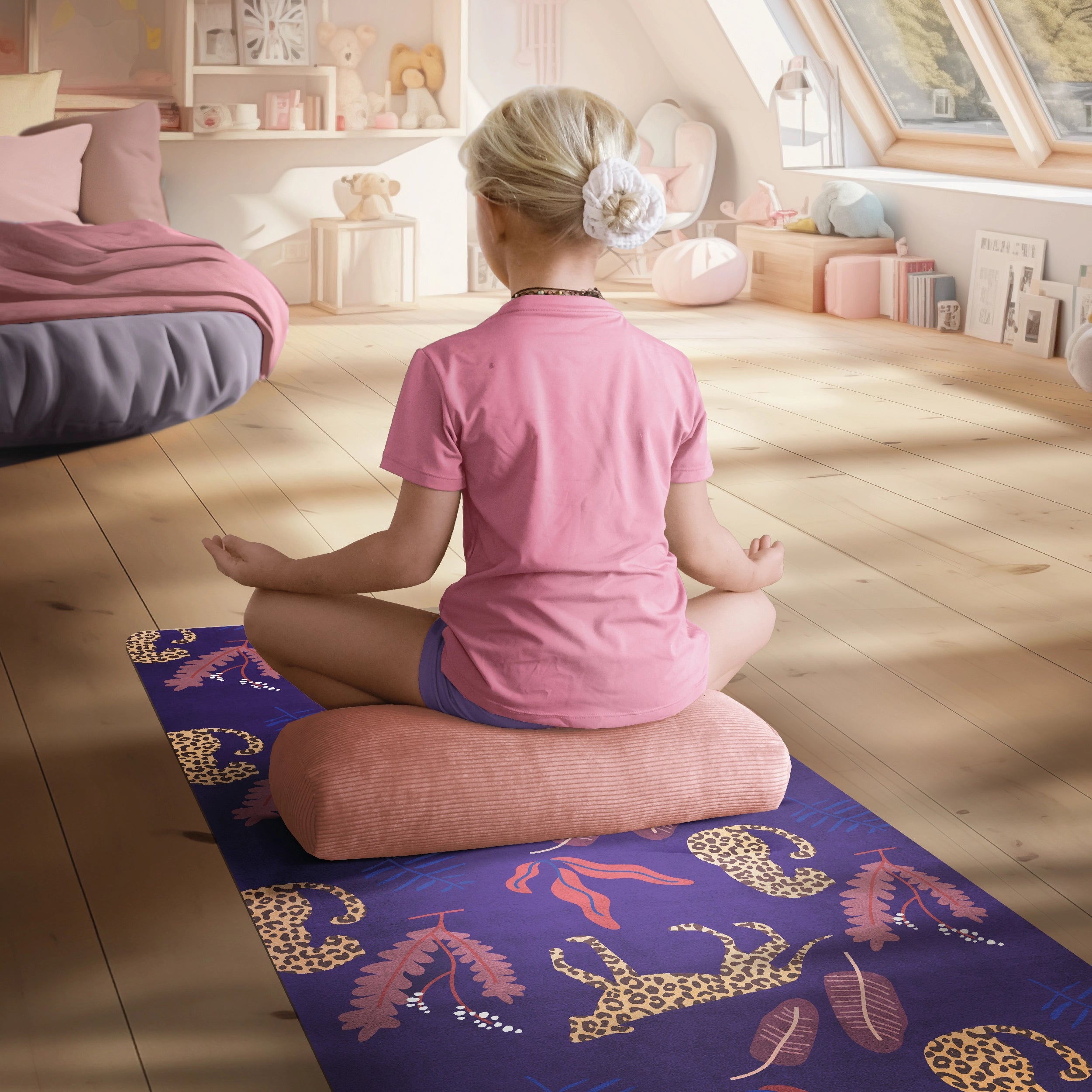 Tapis de yoga enfant - Night in the Jungle
