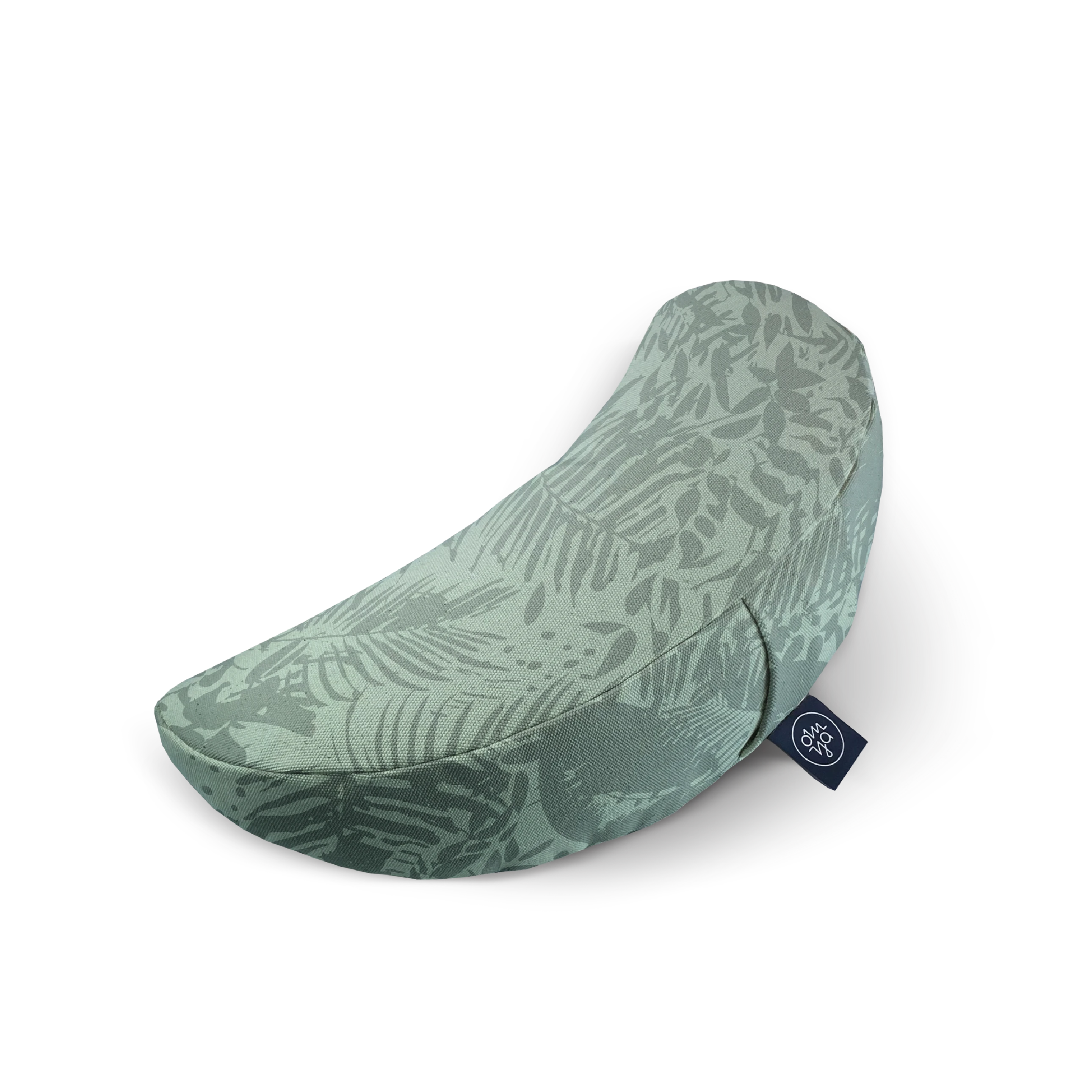 Coussin Demi Lune Design Yoga - Green Botanic