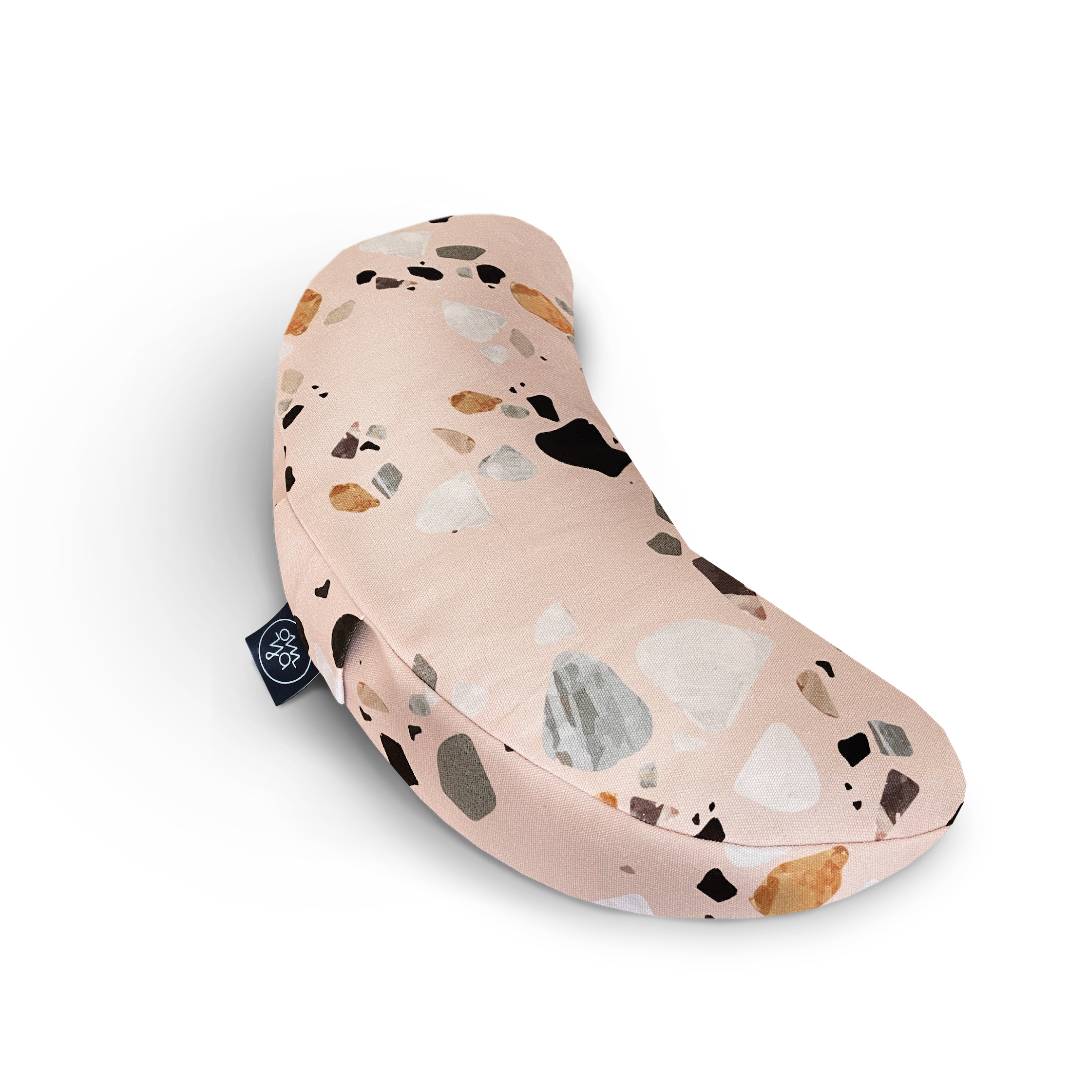Coussin Demi Lune Design Yoga - Terrazzo Rosé
