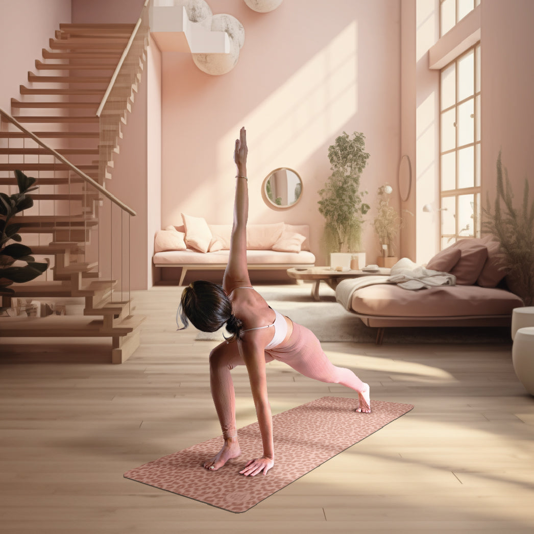 Tapis de yoga Advanced Grip - Rosé Wild Cat