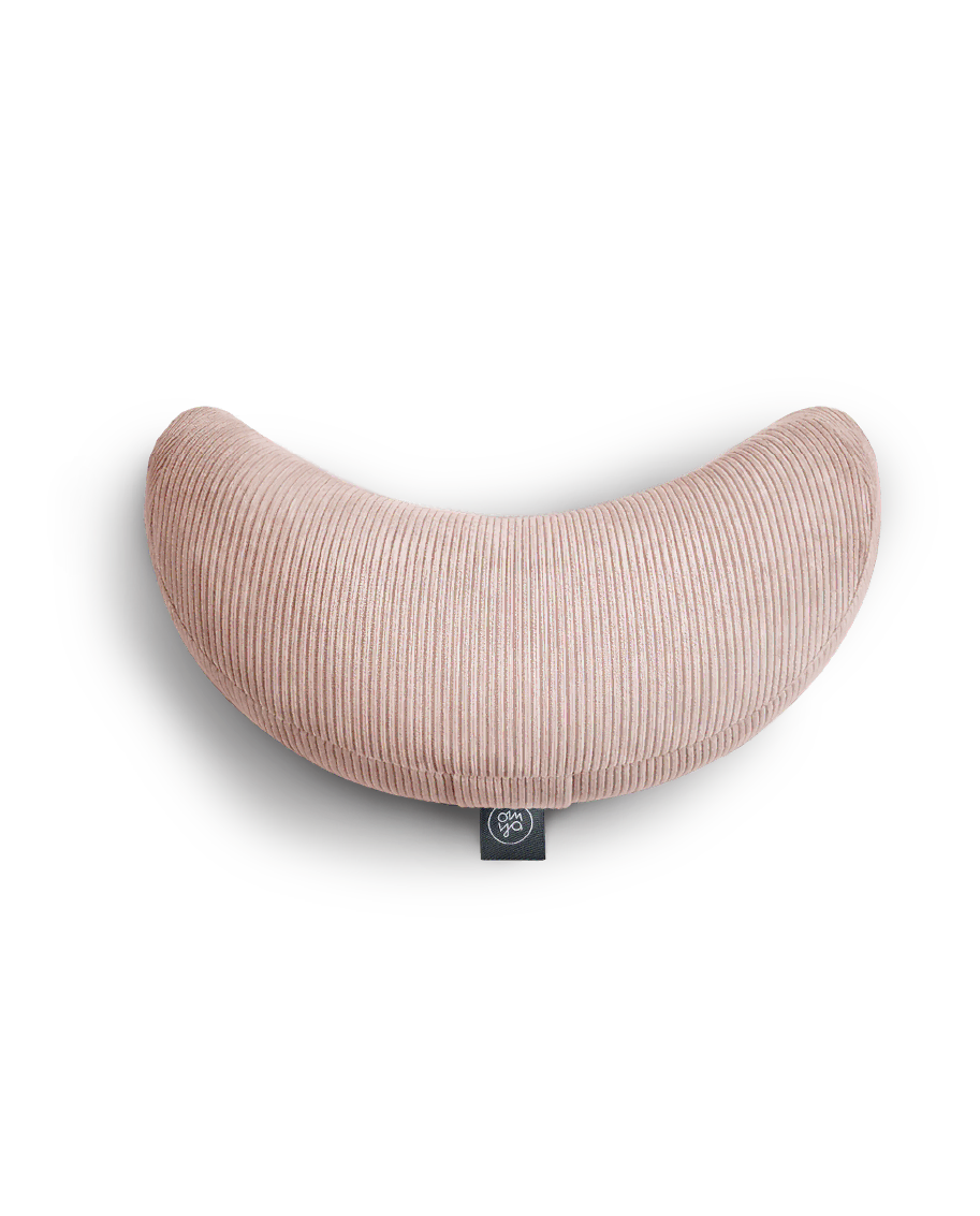Coussin Demi Lune Design Yoga - Blush Cord