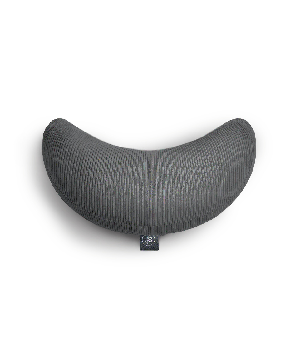 Coussin Demi Lune Design Yoga - Granit Cord